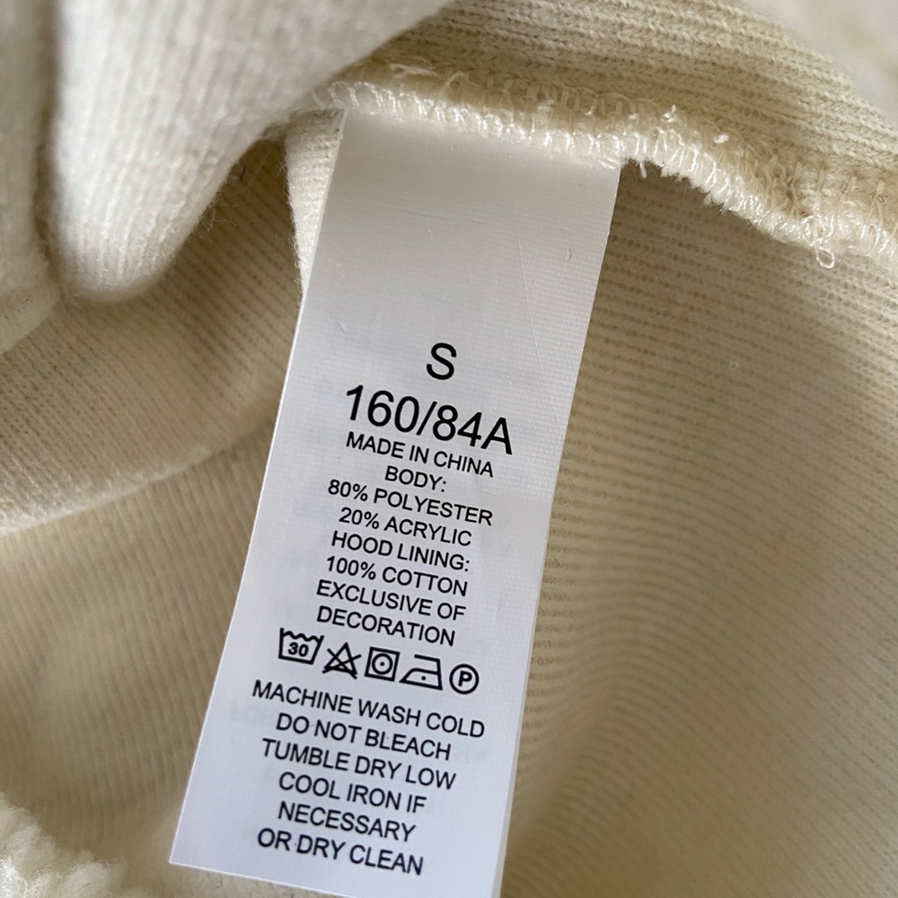 Pre Owned: Kate Spade Sherpa Hoodie Size Small (Bin1) - Picture 7 of 7
